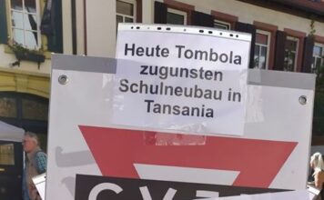 CVJM Edenkoben: Tombola-Erlös für den Kauf von Steinen und Zement