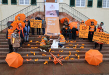 Mit gehisster Flagge sichtbares Zeichen gegen Gewalt an Frauen und Kindern gesetzt – Weitere Veranstaltungen rund um Aktionstag