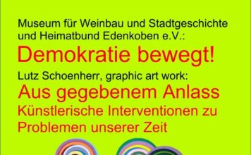Museum für Weinbau und Stadtgeschichte Edenkoben: Demokratie bewegt – Doppelausstellung „Aus gegebenem Anlass“ und „promoting democracy“